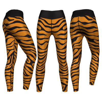 Women Digital Printed Tiger Print Leggings, Sublimated Leggings RS_PL001